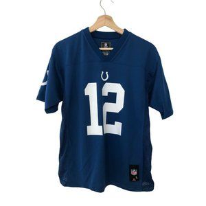 NFL Team Apparel Indianapolis Colts Andrew Luck Blue Short Sleeve Jersey Boy's S